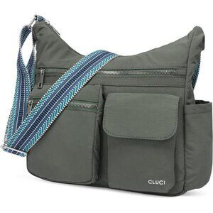 Womens Waterproof Nylon Crossbody Travel Purse Anti Theft Shoulder Bag Large